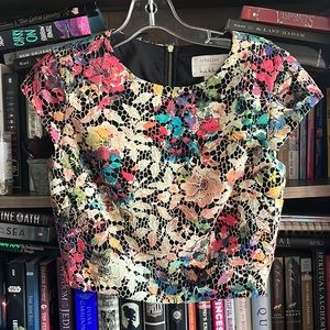 Nicole Miller Lace Crop Top